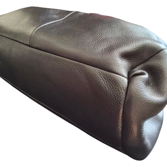 Coach Phoebe Black Pebbled Leather 3 Compartment Shoulder Bag F35723 - Picture 9 of 16